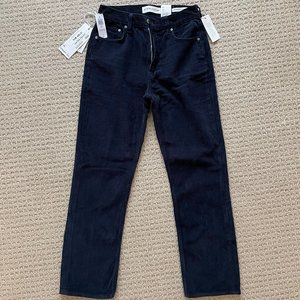 NWT Denim Forum Arlo High Rise Straight Corduroy Jean, sz 25